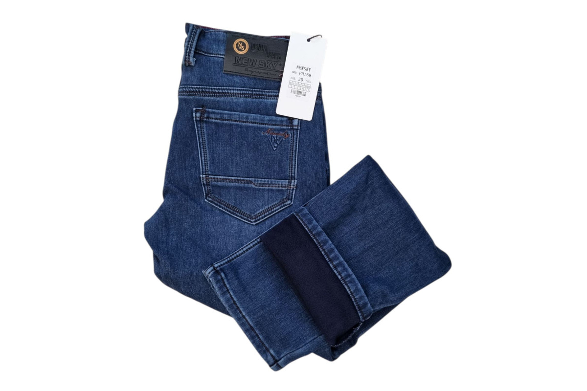 Фото Джинсы мужские NEW SKY JEANS 169 Классика на флисе from official site OSKAR™