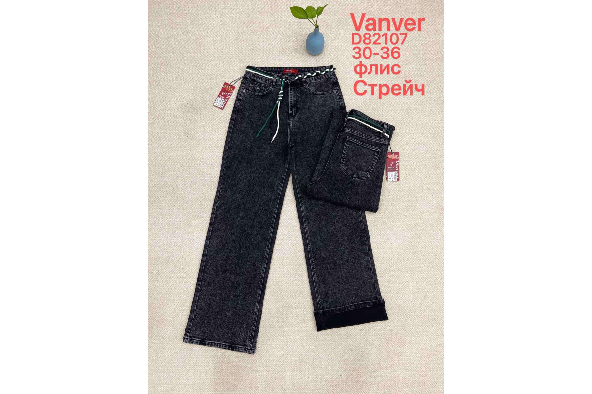 Фото Джинси жіночі VANVER JEANS 82107 CLASSIC НА ФЛІСІ from official site OSKAR™