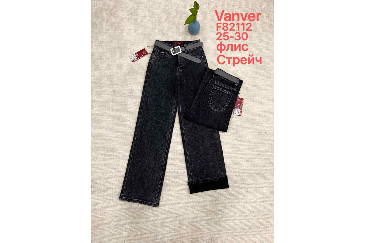 Фото Джинсы женские VANVER JEANS 82112 AMERICAN НА ФЛИСЕ from official site OSKAR™