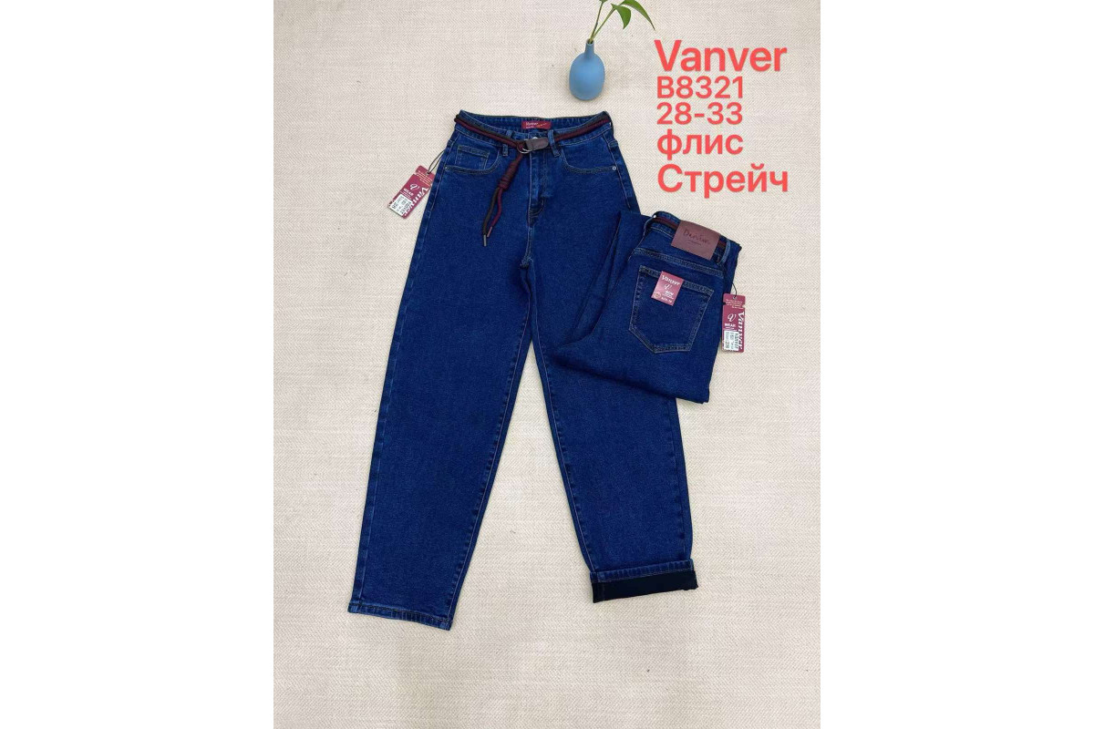 Фото Джинсы женские VANVER JEANS 8321 CLASSIC НА ФЛИСЕ from official site OSKAR™