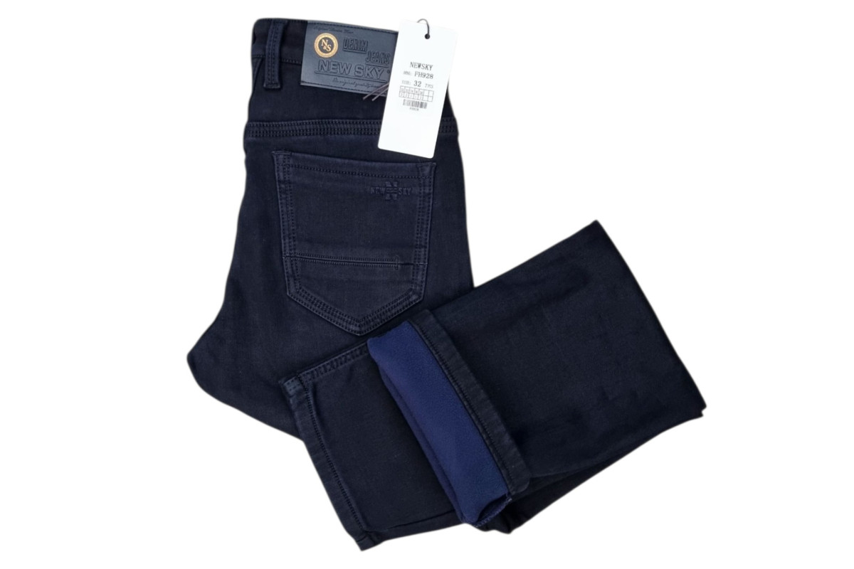 Фото Джинсы мужские NEW SKY JEANS 928 Классика на флисе from official site OSKAR™