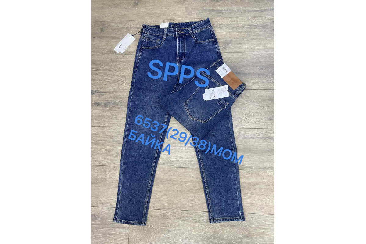 Фото Джинсы мужские 6537 SPP'S DENIM МОМ JEANS на байке from official site OSKAR™