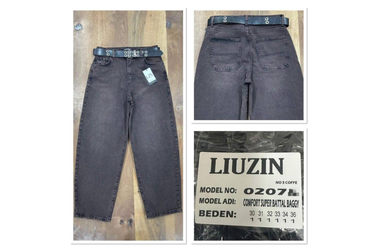 Джинси жіночі LIUZIN JEANS 02078-2 BAGGY