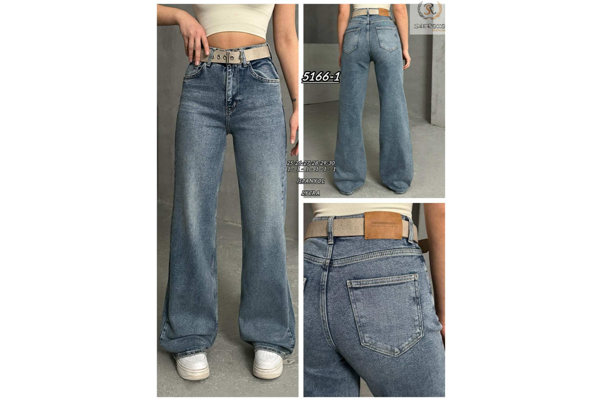 Фото Джинси жіночі SHEROCCO JEANS 5166-1 WIDE LEG from official site OSKAR™