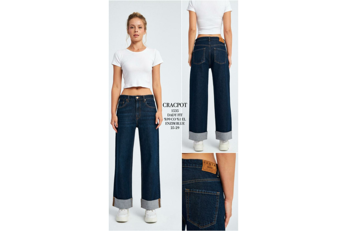 Фото Джинси жіночі CRACPOT JEANS 1535 DADY FIT from official site OSKAR™
