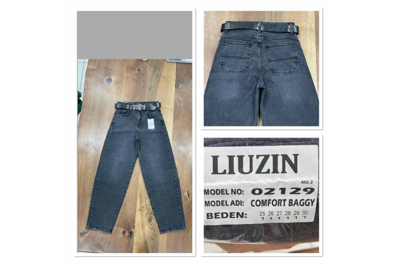 Джинсы женские LIUZIN JEANS 02129-2 BAGGY