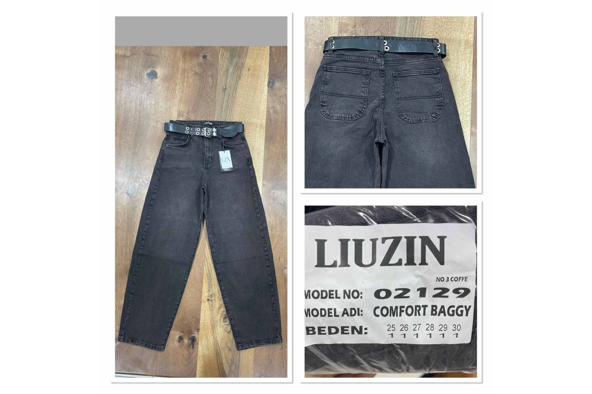 Фото Джинсы женские LIUZIN JEANS 02129-3 BAGGY from official site OSKAR™