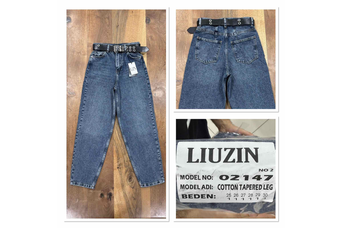 Фото Джинсы женские LIUZIN JEANS 02147-2 BAGGY from official site OSKAR™