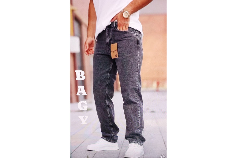 Джинси чоловічі ACADEMY JEANS BAGY 1002 SIYAH KAR