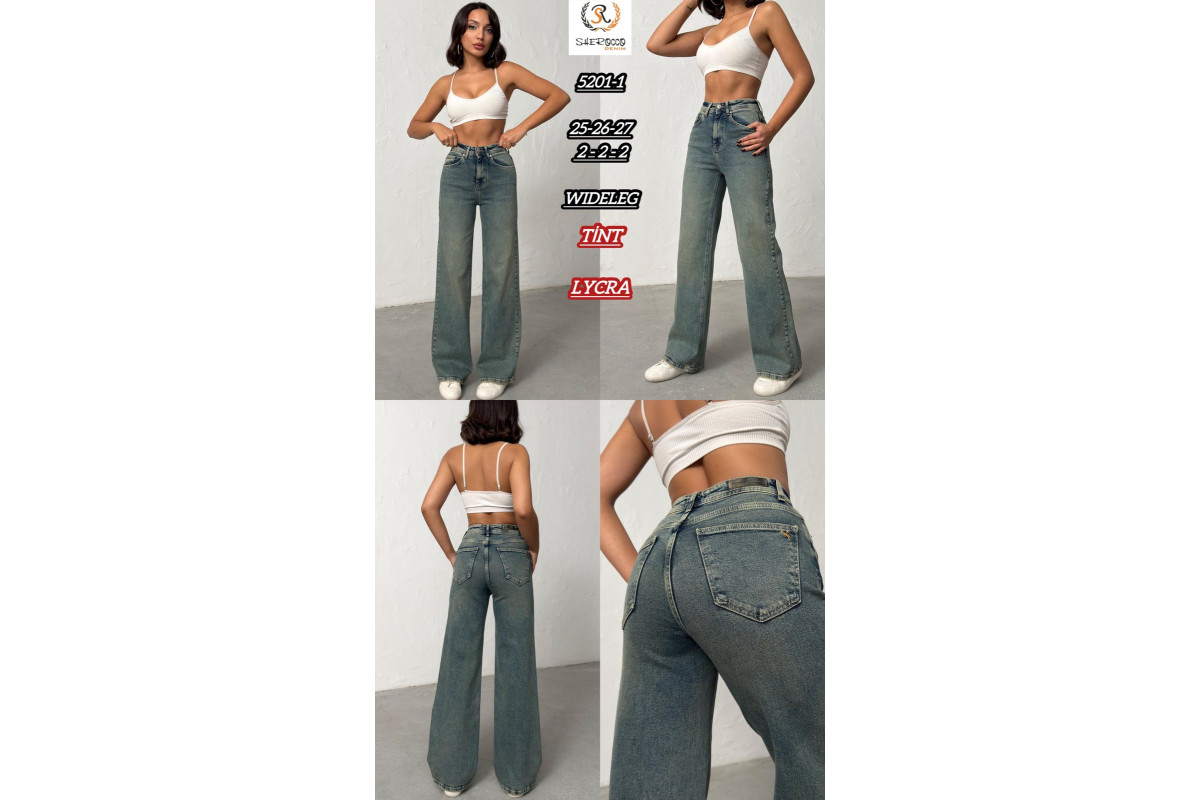 Фото Джинси жіночі SHEROCCO JEANS 5201-1 WIDE LEG from official site OSKAR™