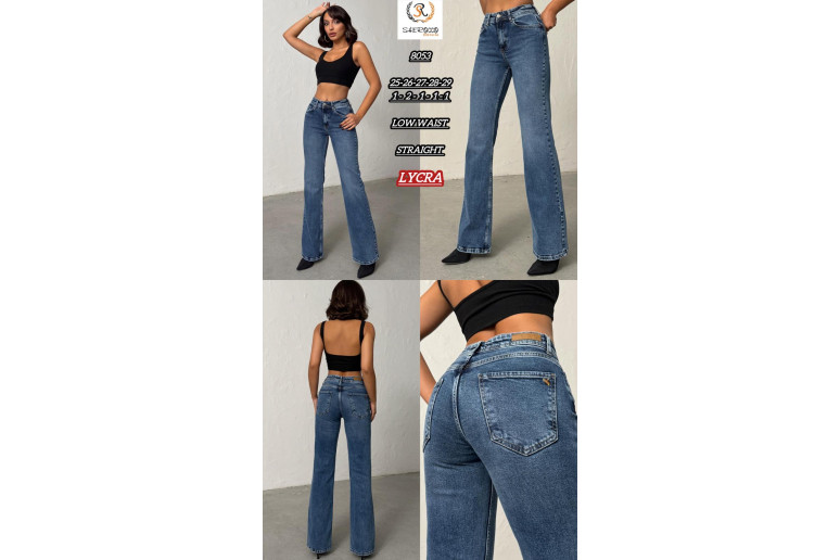Джинсы женские SHEROCCO JEANS 8053 STRAIGHT