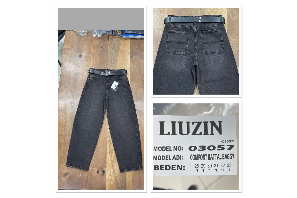 Фото Джинси жіночі LIUZIN JEANS 03057-2 BAGGY КАВА from official site OSKAR™