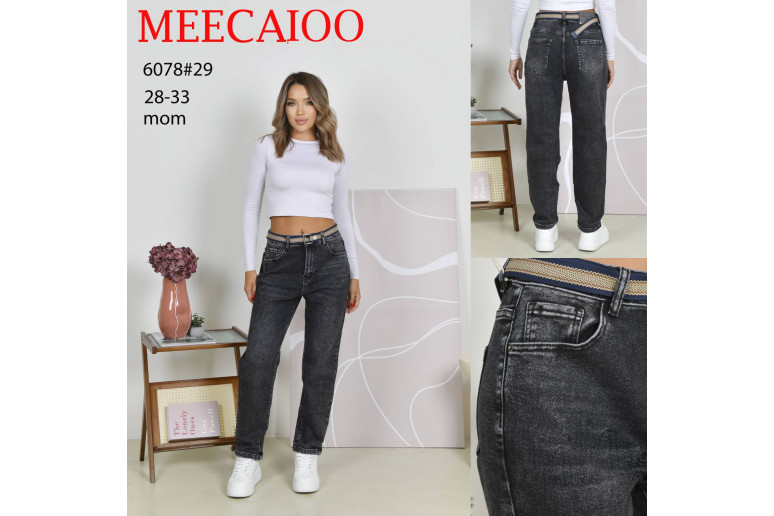 Джинси жіночі MEECALOO JEANS 6078 МОМ