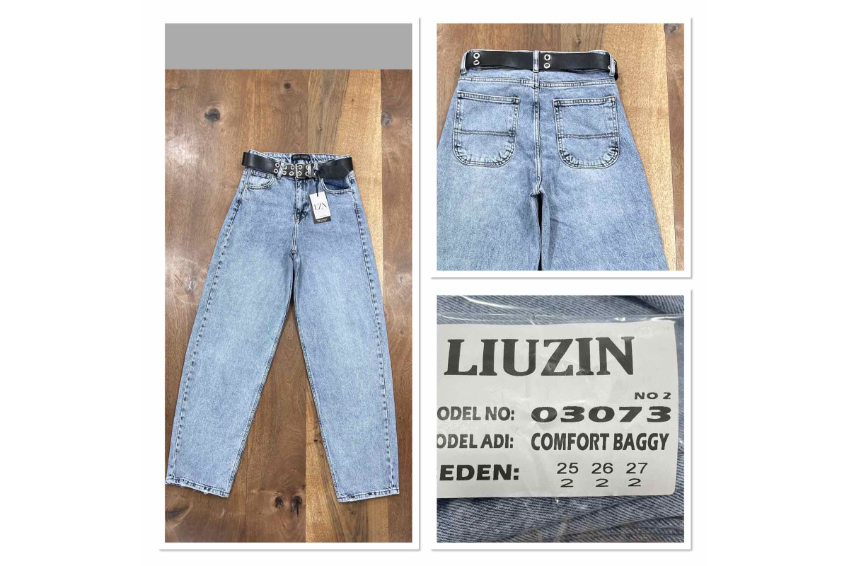 Фото Джинсы женские LIUZIN JEANS 03073-2 BAGGY from official site OSKAR™