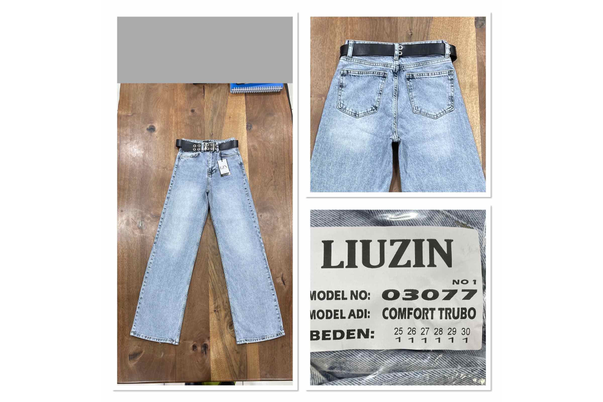 Фото Джинсы женские LIUZIN JEANS 03077-1 ТРУБЫ from official site OSKAR™