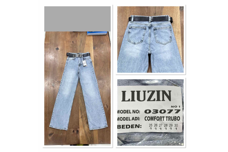 Джинсы женские LIUZIN JEANS 03077-1 ТРУБЫ