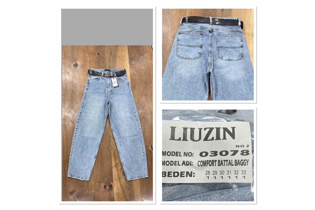 Фото Джинси жіночі LIUZIN JEANS 03078-2 BAGGY from official site OSKAR™