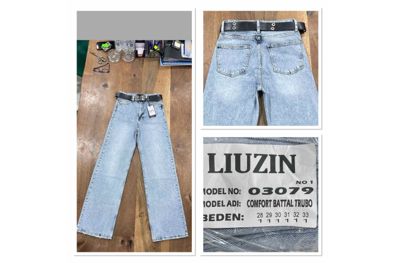 Джинсы женские LIUZIN JEANS 03079-1 ТРУБЫ