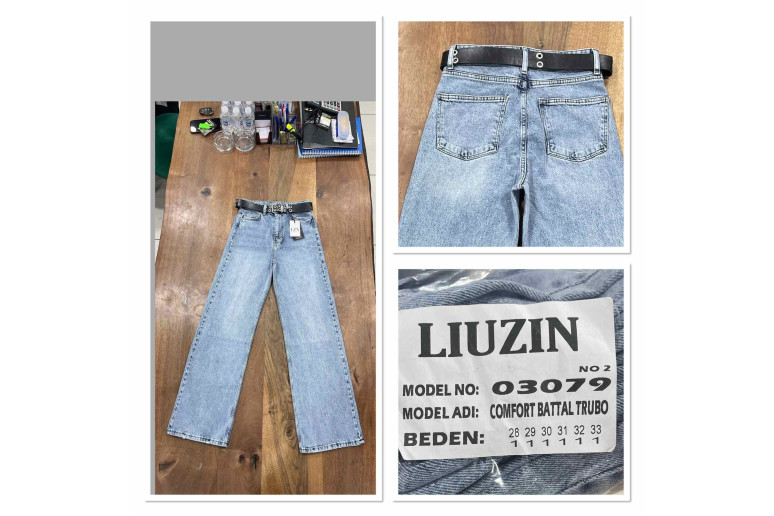 Джинси жіночі LIUZIN JEANS 03079-2 ТРУБИ