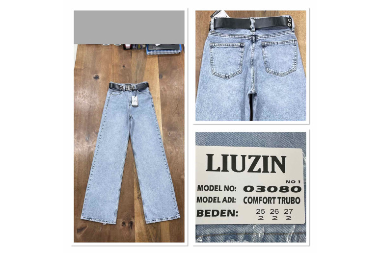 Джинсы женские LIUZIN JEANS 03080-1 ТРУБЫ