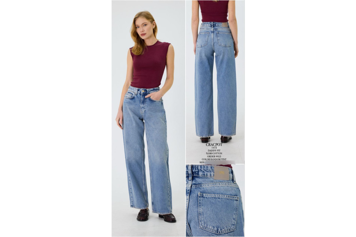 Фото Джинсы женские CRACPOT JEANS 1472-1 DADY from official site OSKAR™