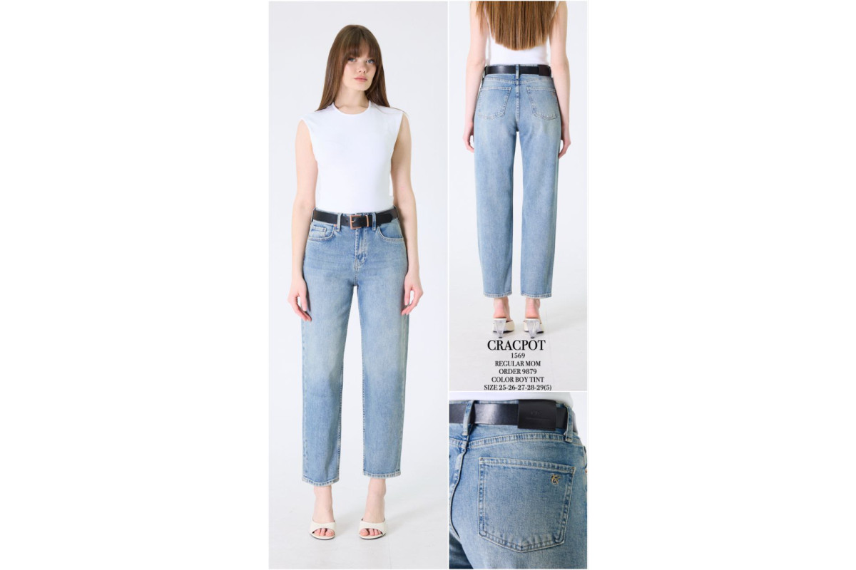 Фото Джинсы женские CRACPOT JEANS 1569 MOM REGULAR from official site OSKAR™