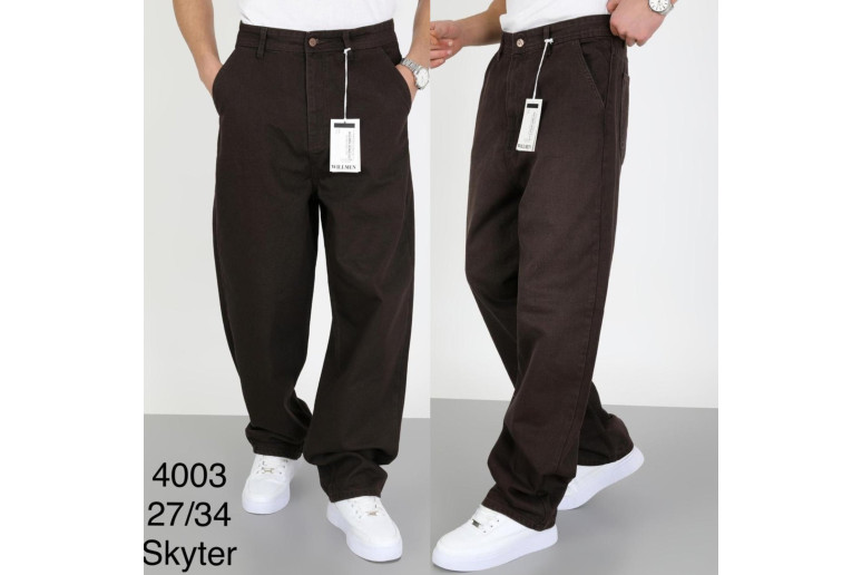 Джинси чоловічі WILLMEN JEANS SKATER 4003 КАВА