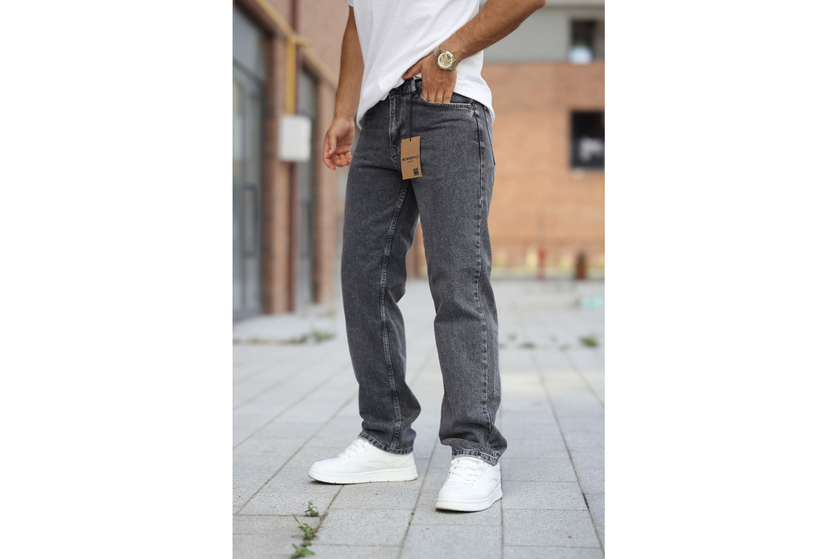 Фото Джинси чоловічі ACADEMY JEANS BAGY 1002 KAR ANTRASIT from official site OSKAR™