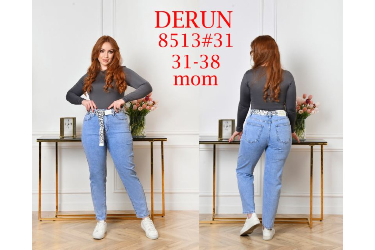 Фото Джинси жіночі DERUN JEANS 8513 MOM from official site OSKAR™