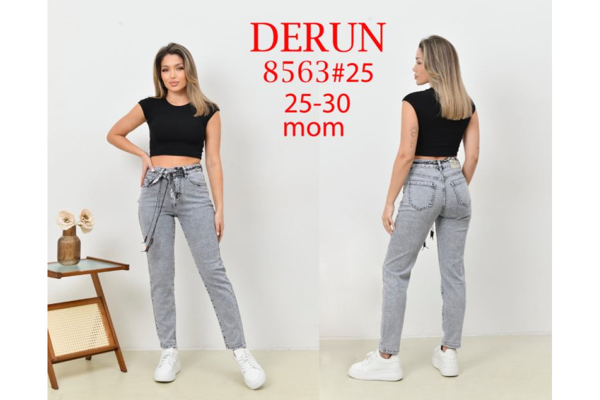 Фото Джинси жіночі DERUN JEANS 8563 MOM from official site OSKAR™