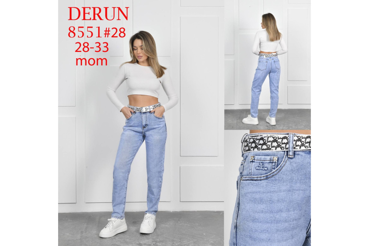Фото Джинсы женские DERUN JEANS 8551 MOM from official site OSKAR™