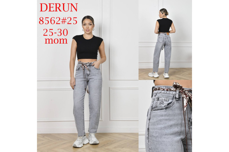 Джинси жіночі DERUN JEANS 8562 MOM