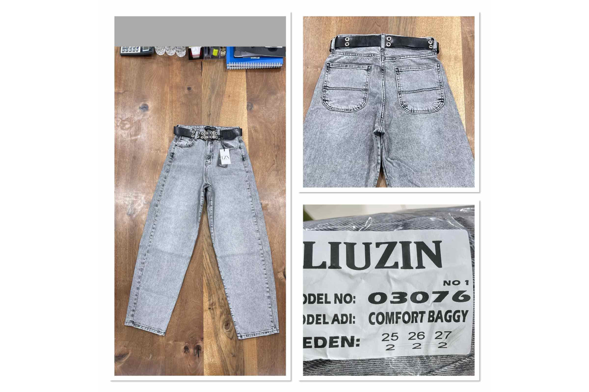 Фото Джинсы женские LIUZIN JEANS 03076 BAGGY from official site OSKAR™