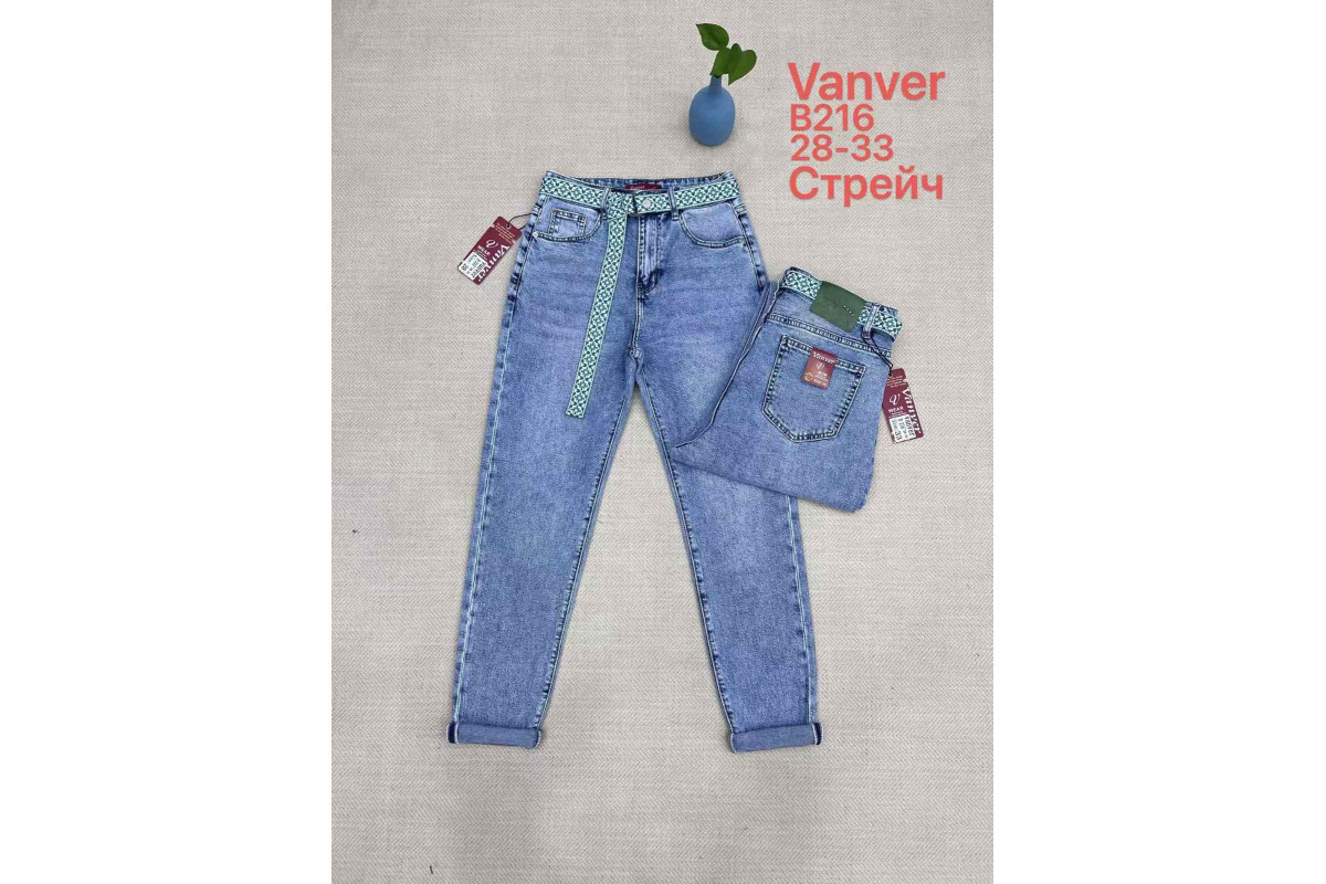 Фото Джинсы женские VANVER JEANS 216 МОМ from official site OSKAR™