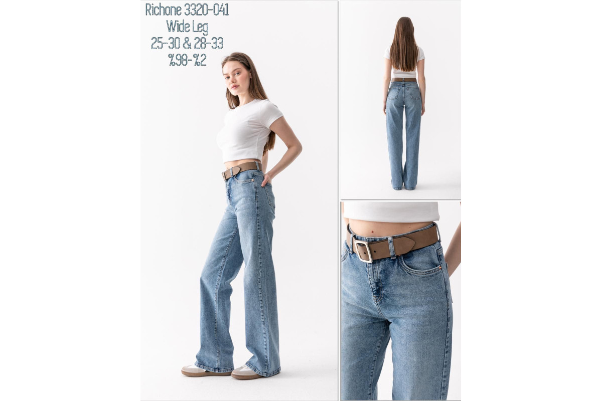 Фото Джинсы женские JONH RICHONE JEANS 3320-041 WIDE LEG from official site OSKAR™
