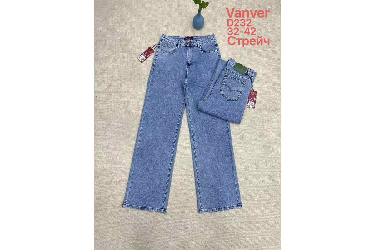 Фото Джинсы женские VANVER JEANS 232 WIDE LEG from official site OSKAR™