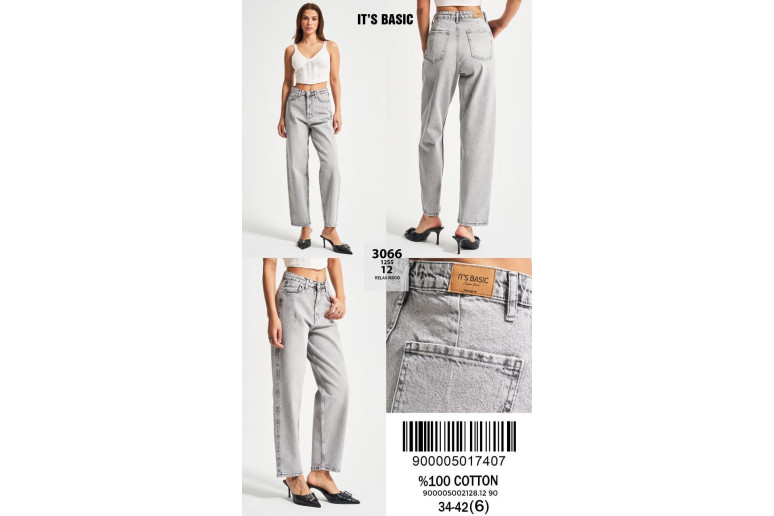 Джинси жіночі IT'S BASIC JEANS 3066-12 RELAX MOOD