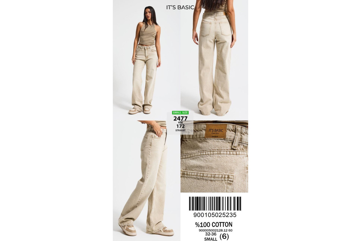 Фото Джинсы женские IT'S BASIC JEANS 2477-172 STRAIGHT FIT from official site OSKAR™