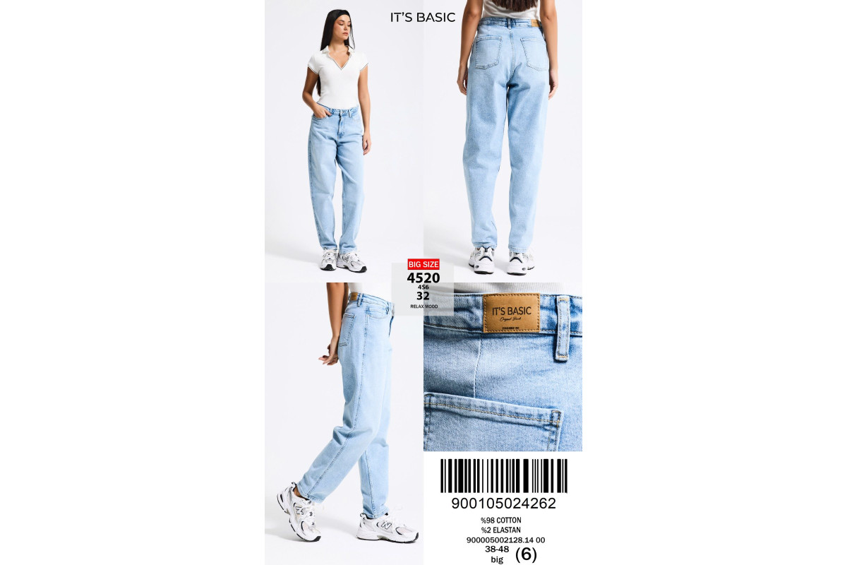 Фото Джинси жіночі IT'S BASIC JEANS 4520-32 RELAX MOOD from official site OSKAR™