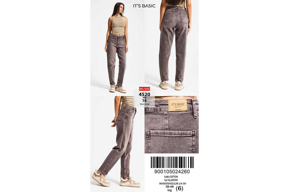 Фото Джинси жіночі IT'S BASIC JEANS 4520-16 RELAX MOOD from official site OSKAR™