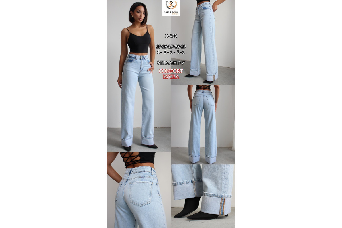 Фото Джинсы женские SHEROCCO JEANS 0-403 STRAIGHT from official site OSKAR™