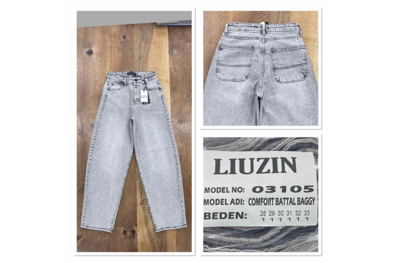 Джинсы женские LIUZIN JEANS 03105 BAGGY