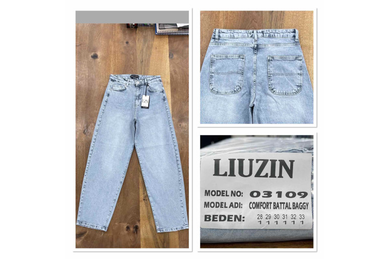Джинсы женские LIUZIN JEANS 03109 BAGGY