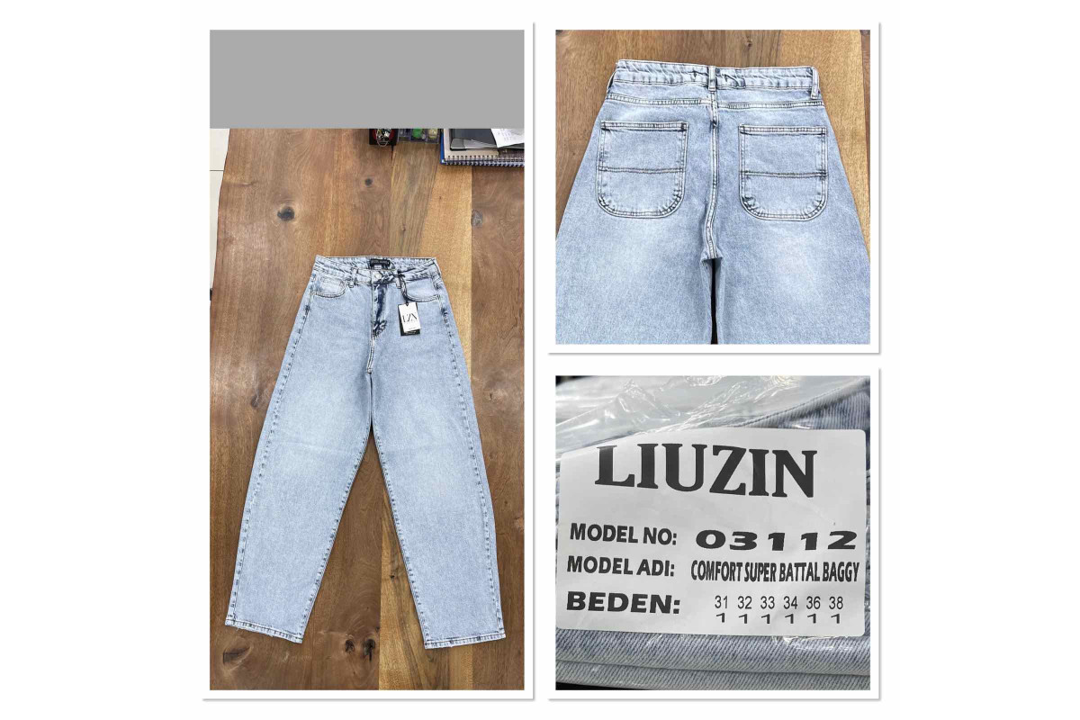 Фото Джинсы женские LIUZIN JEANS 03112 BAGGY from official site OSKAR™