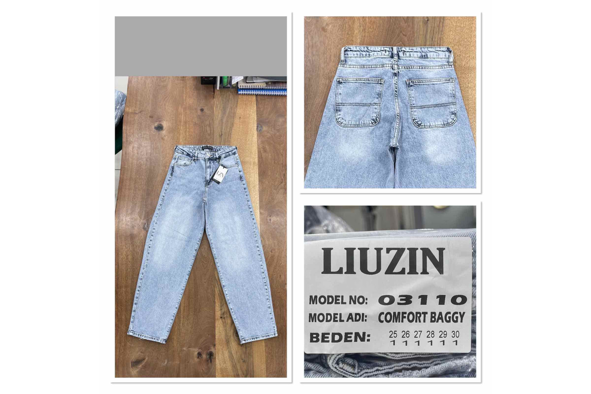 Фото Джинсы женские LIUZIN JEANS 03110 BAGGY from official site OSKAR™