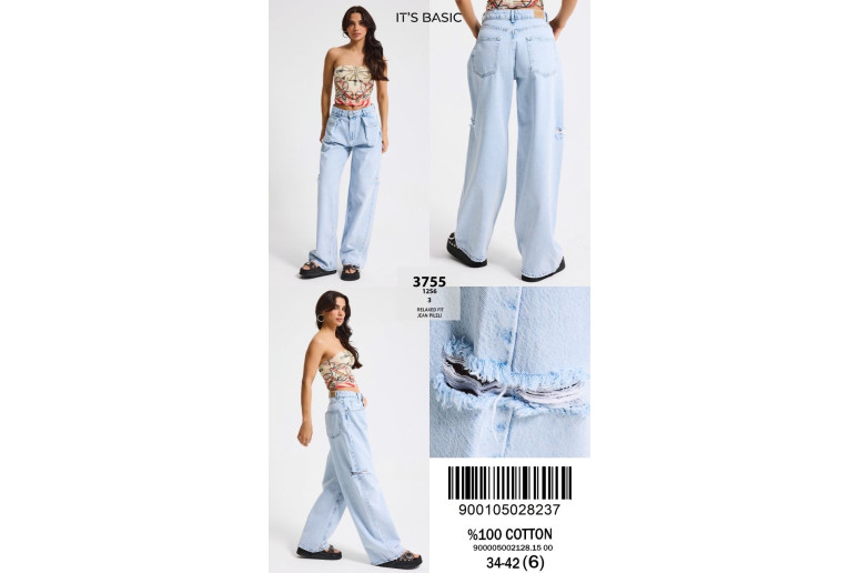 Джинсы женские IT'S BASIC JEANS 3755 RELAXED FIT