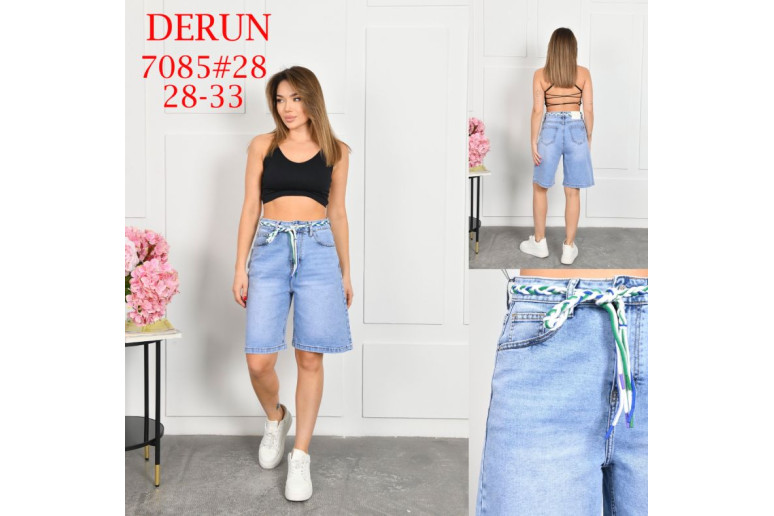 Джинсовые шорты женские DERUN JEANS 7085