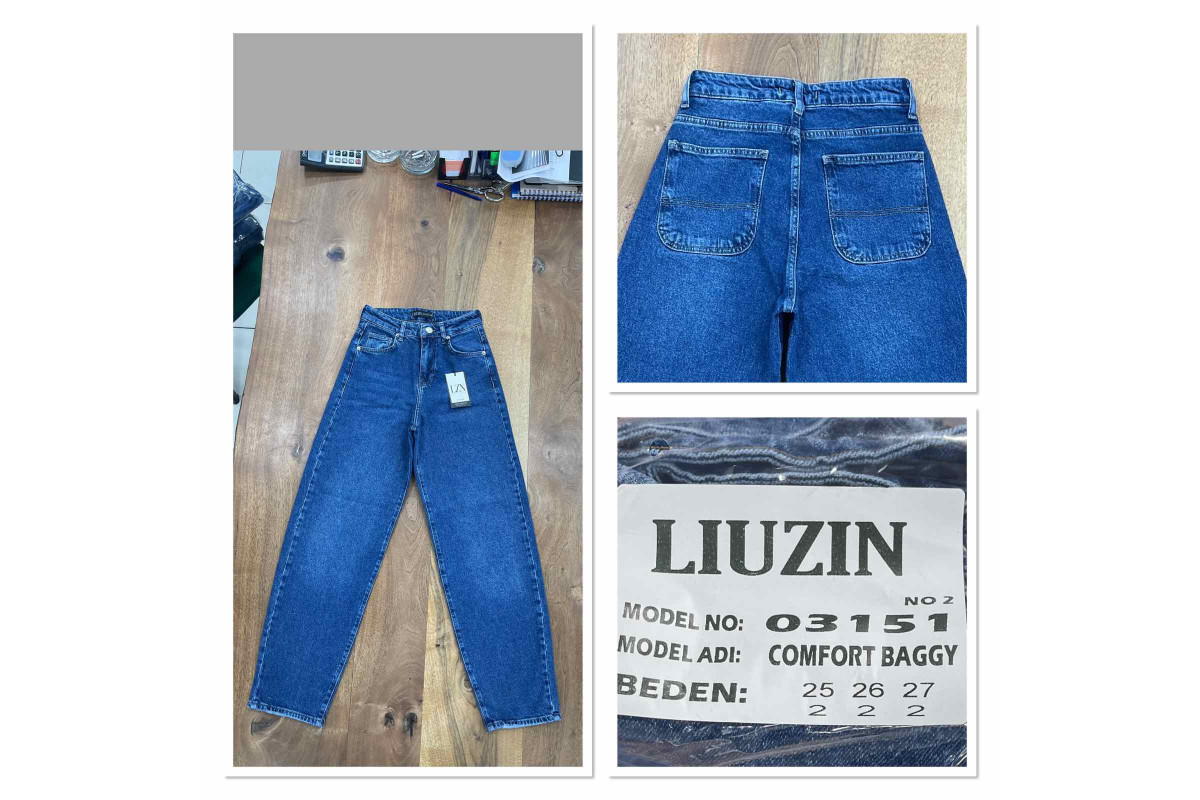 Фото Джинси жіночі LIUZIN JEANS 03151-2 BAGGY from official site OSKAR™