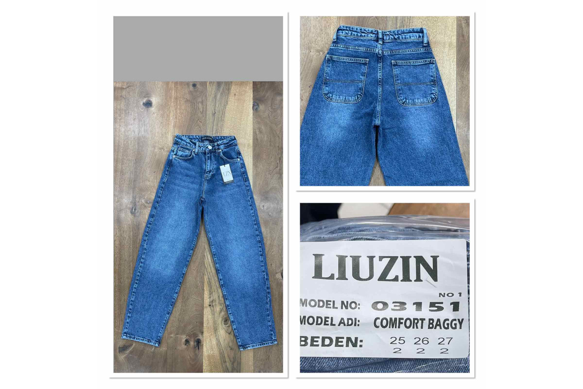 Фото Джинси жіночі LIUZIN JEANS 03151-1 BAGGY from official site OSKAR™