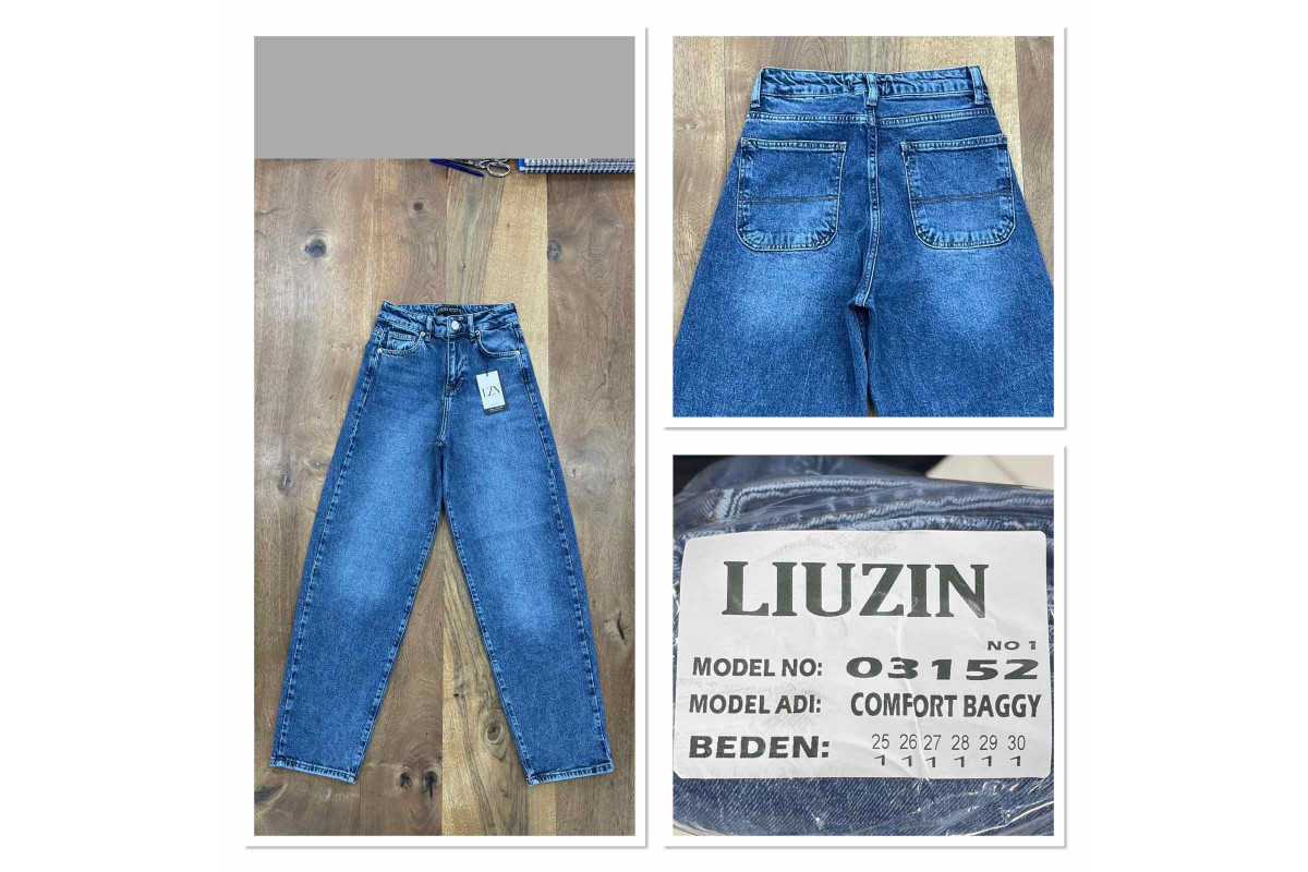 Фото Джинси жіночі LIUZIN JEANS 03152-1 BAGGY from official site OSKAR™